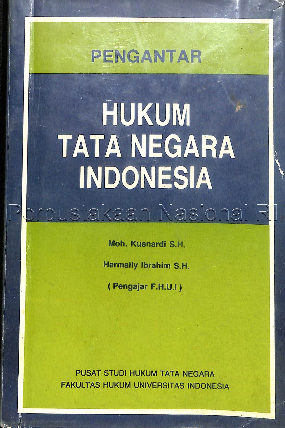 Pengantar hukum tata negara Indonesia